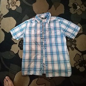 Mens short sleeve north face button up